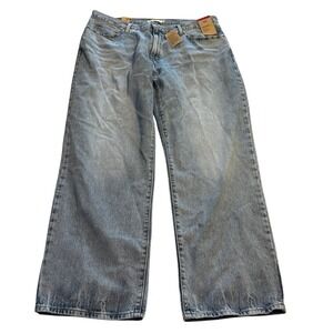 Levis 94 Baggy Jeans 34x31 Light Wash Mid Rise Straight Leg Denim (B41)